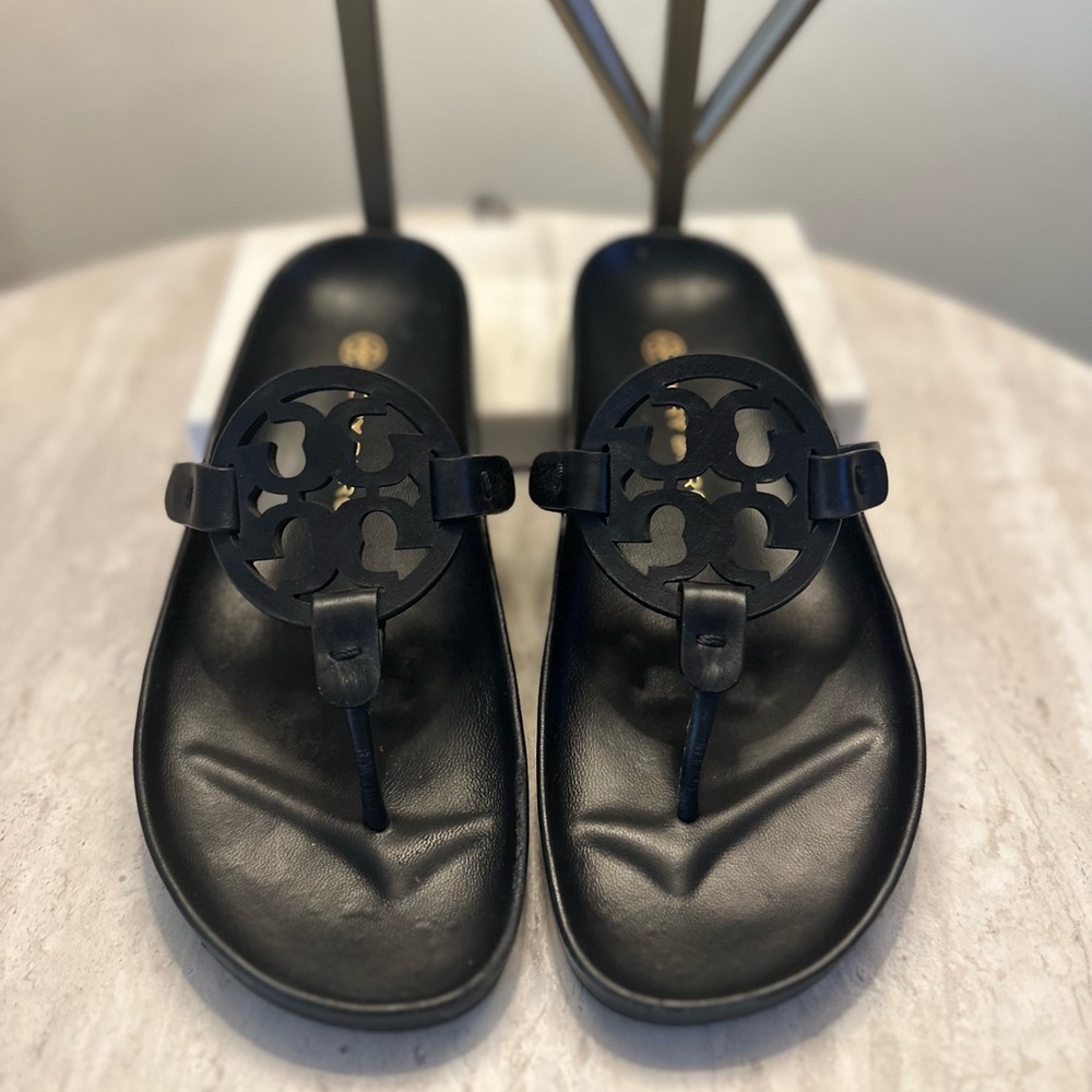 Black Tory Burch sandals, brand new, barely worn